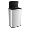 50L Infrared Motion Sensor Automatic Trash Can-Silver