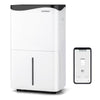 Portable 50L/Day Dehumidifier with App and Wifi for Home Damp-White