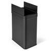50L Slim Kitchen Trash Can with Wing Lids-Black