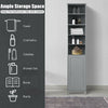 7-Tier Tall Freestanding Cabinet-Grey