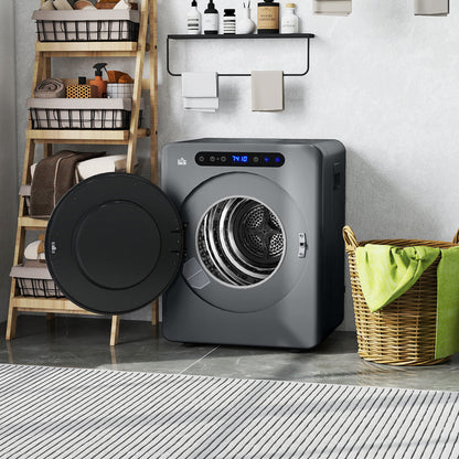 HOMCOM 4kg Compact 40-60√¢‚Äû∆í Tumble Dryer - Grey