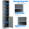 7-Tier Tall Freestanding Cabinet-Grey