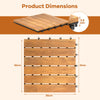 54 PCS Interlocking Patio Deck Tile for Outdoor and Indoor Patio Garden Balcony