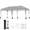 590 x 300 CM Outdoor Pop up Canopy Tent with Wheeled Bag-Grey