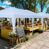 590 x 300 CM Outdoor Pop up Canopy Tent with Wheeled Bag-White
