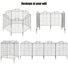 4 Panels Folding Iron Decorative Garden Fence Interlockable