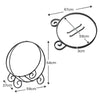 59 cm Firewood Rack Collapsible Log Hoop for Indoor Outdoor