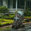 PawHut Pet Stroller for Small and Miniature Dogs, with Rain Cover - Green