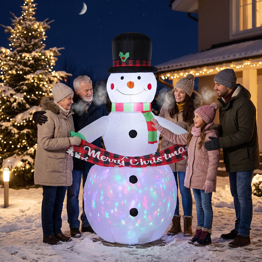 Inflatable Christmas Decoration in White
