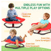 AIYAPLAY Planet-Shaped-kids Swivel Chair, Sensory Spinning Chair for Balance, Coordination Training, Red