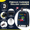 5 Piece Kids Luggage Set Carry-on Children Rolling Suitcase Set with Backpack-Dark Blue