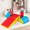 5-Piece Soft Waterproof Kids Climb and Crawl Activity Playset-Blue &amp;amp; Red