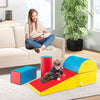 5-Piece Soft Waterproof Kids Climb and Crawl Activity Playset-Blue &amp;amp; Red