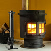5 Pieces Fireplace Tools Set with Poker and Base Stand Holder