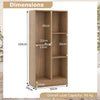 5 Cube Bookcase for Kids-Natural