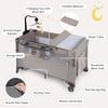 5-in-1 Baby Bassinet Bedside Sleeper with Diaper Changer and Hanging Toys-Sand Color