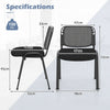 5 Piece Modern Stackable Upholstered Armless Conference Reception Chair