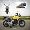 AIYAPLAY 12V Honda Licensed Kids Electric Motorbike w/ Music, Headlights, Early Education Function, for Ages 3-6 Years, Yellow