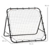 HOMCOM Rebounder Net, Practise Kickback Goal, for Teens, Adults Training - Black