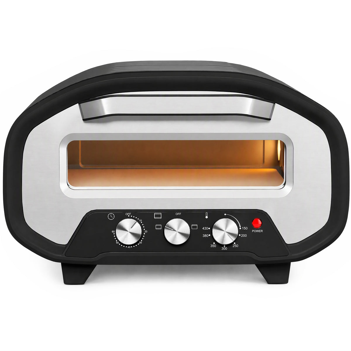 HOMCOM Electric Pizza Oven in Grey