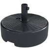 Outsunny Patio Umbrella Base 22kg Sand Filled Garden Parasol Stand forfor 38mm/48mm Poles, Black