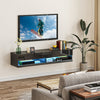 HOMCOM Floating TV Unit, Wall Mounted TV Cabinet for TVs up to 65