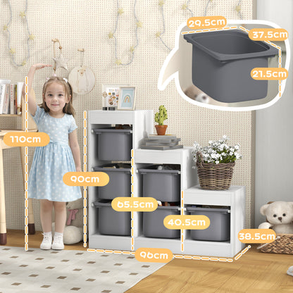 AIYAPLAY Toy Storage Organiser in Grey