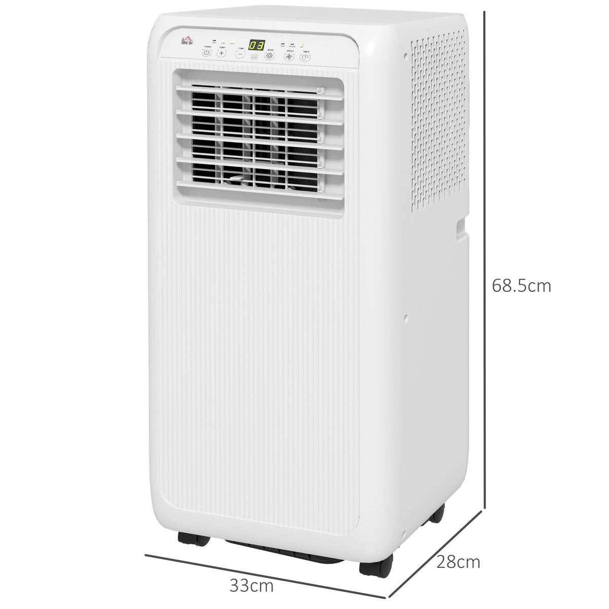 HOMCOM BTU Mobile Air Conditioner