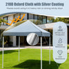 6.5 x 6.5 FT Pop up Canopy Tent Outdoor Patio Commercial Sunshade Shelter with 4 Sidewalls-Grey
