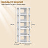 6-Tier Stackable Shoe Rack Small Vertical Shoe Organizer-White