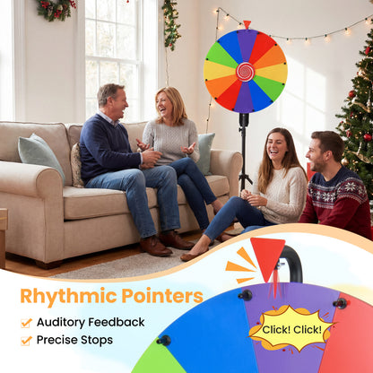 60 CM Portable and Height Adjustable Spinning Wheel with Folding Tripod Stand