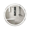 60 CM Round Wall Mounted LED Lighted Mirror with Adjustable Brightness