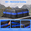 600L Waterproof Rooftop Cargo Carrier Bag Luggage Lock-Navy