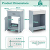600mm Bathroom Vanity with Sink Bathroom Floor Vanity Cabinet-Grey