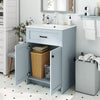 600mm Bathroom Vanity with Sink Bathroom Floor Vanity Cabinet-Grey