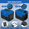 60L/Day Commercial Dehumidifier with Pump Portable Industrial Dehumidifier-Blue