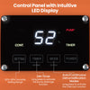 60L/Day Commercial Dehumidifier with Pump Portable Industrial Dehumidifier-Orange