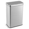 60L Automatic Trash Can with Lid-Silver