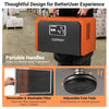 60L Crawl Space Dehumidifier with Drain Hose and 24H Timer-Orange