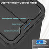 60L Trash Can with 2 Wing Lids Slim Automatic Touchless Waste Bin-Black