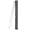 60L Solar Heated Outdoor Shower with Shower Head and Foot Shower Tap-Black