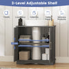 60 cm Pedestal Sink Bathroom Vanity Cabinet with Adjustable Shelf-Grey
