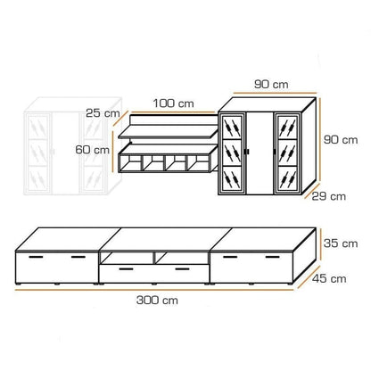 Quadro Gloss Entertainment Unit