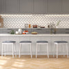 61/74 cm Upholstered Bar Stool Set of 4-61 cm
