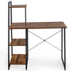 Computer Desk Adjustable Ergonomic Workstation-Coffee