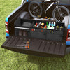 67 L Car Trunk Organizer with Lid 3-Compartment Portable Storage Box-Black