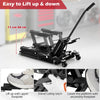 680 kg Motorcycle Hydraulic Lift with 3-Level Height Adjustable Platform-Black