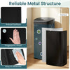 68L Trash Can with Dual-Zone Design Automatic Touchless Garbage Can-Black