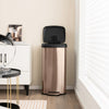 68L Step Trash Can with Soft Close Lid and Deodorizer Compartment-Golden