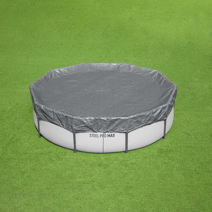 Bestway Pool Cover Ø3.05 m Round Polyester Grey 1